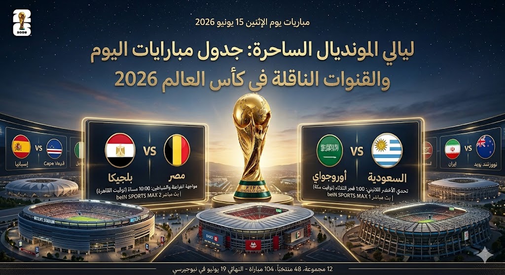 جدول مباريات اليوم